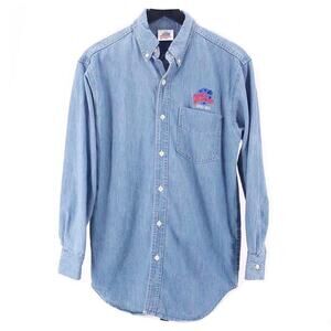 90s Planet Hollywood Beverly Hills denim chambray shirt 1990s vintage